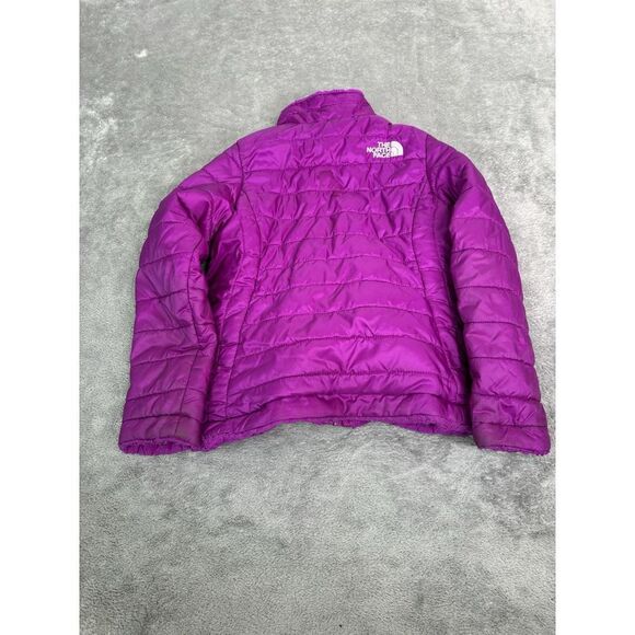 The North Face Reversible Fleeced Flower Patch Quilted Jacket Girls Size XXS - Picture 2 of 15